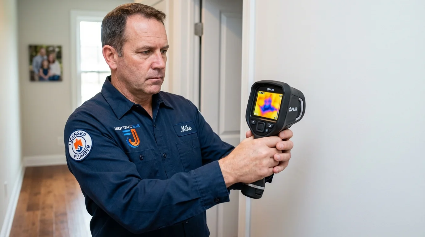 Thermal imaging leak detection by Johns Plumbing LLC in Ambler